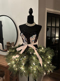 Blue/White Mini Christmas Tree Dress