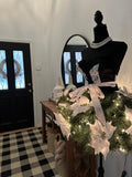 Blue/White Mini Christmas Tree Dress