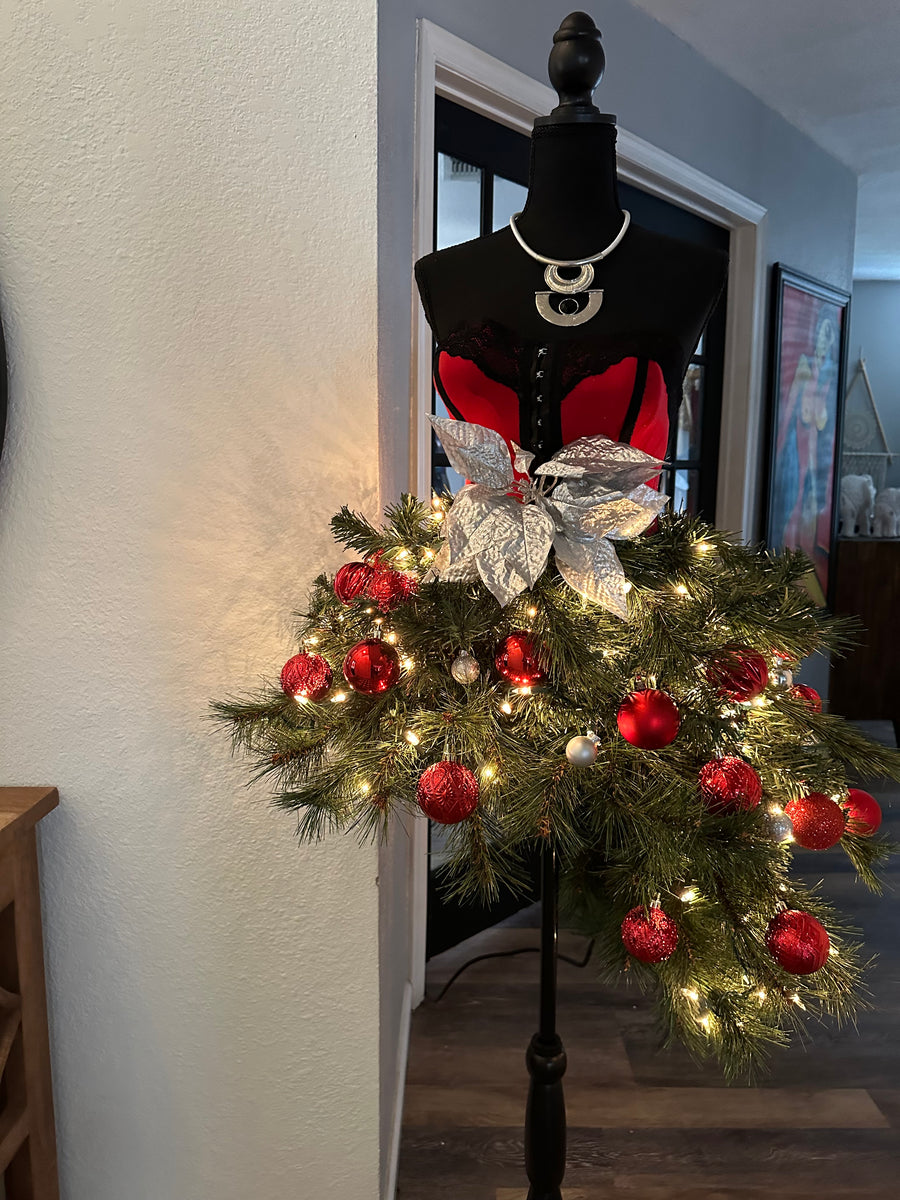 Mini Red Christmas Tree Dress – Geeda J Fashion Boutique