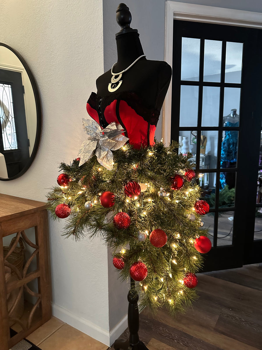 Mini Red Christmas Tree Dress – Geeda J Fashion Boutique