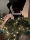 Blue/White Mini Christmas Tree Dress