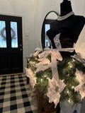 Blue/White Mini Christmas Tree Dress