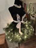 Blue/White Mini Christmas Tree Dress
