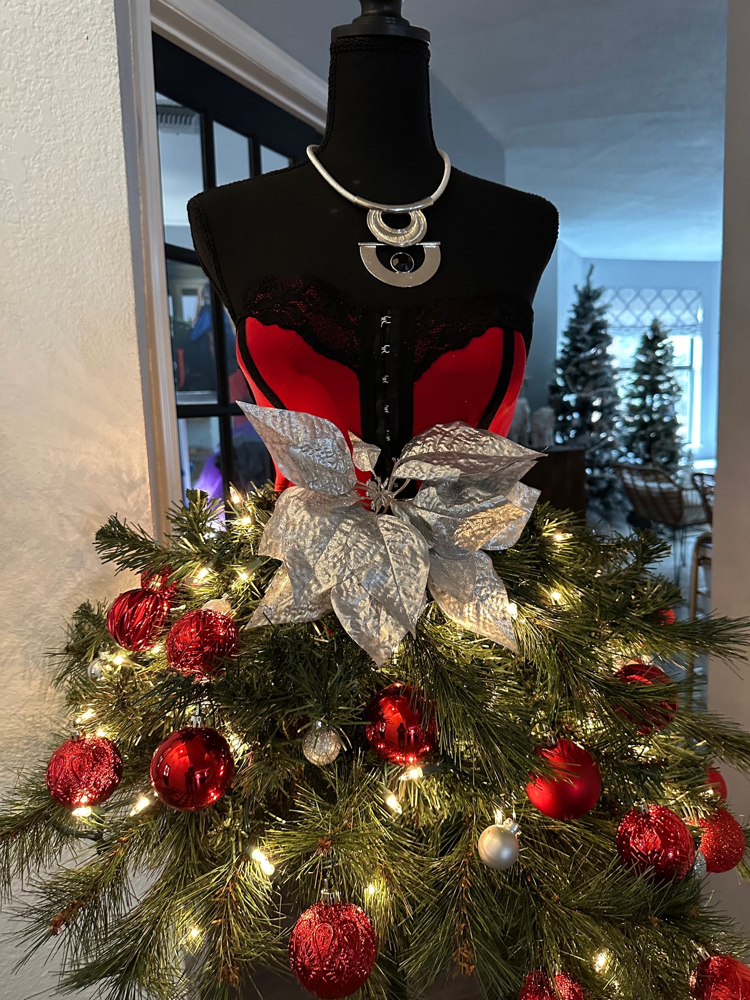 christmas tree dress ideas Christmas Tree Dress Form The Everything Housewife