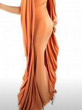 Chic Caribbean Papaya Gown